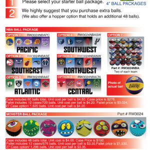 Smash N Win Retail ball List